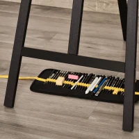 HOMCOM Caballete de Pintura de Madera Caballete de Dibujo con Ángulo Ajustable de 75° Soporte Trípode y Pincel para Lienzos 51,5x71,5x134,5 cm Negro(m-9)
