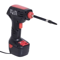 Homcom Compresseur d'Air Électrique sans Fil 12 V Noir 24 x 16 x 8 cm(m-9)