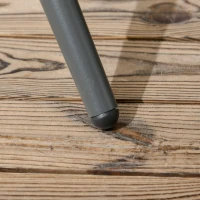 Outsunny 5-teiliges Gartenmöbel-Set Gartensitzgrupp Sitzgruppe, wetterbeständig, 80 cm x 80 cm x 75 cm, Dunkelgrau(m-9)