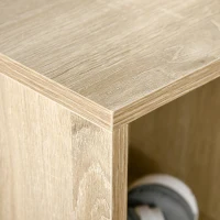 HOMCOM Bücherregal Wohnzimmerregal Bücherschrank Standschrank mit 7 Fächern Eiche Spanplatte 50 x 24 x 106 cm(m-7)