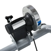 HOMCOM Home trainer vélo support d'entrainement pliable pour vélo de route roues 26 à 29 pouces gris métal bleu(m-7)