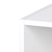 HOMCOM Wall Mounted Coat Hanger Hooks Rack Stand Hallway Coat Rack Rail & Storage Shelf Hanging Coat Organizer (White)(m-9)