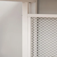 HOMCOM Mesa de Escritorio Multifuncional Escritorio Estable con Pies Ajustable para Despacho Casa Estudio Gaming 135x60x75 cm Blanco(m-8)