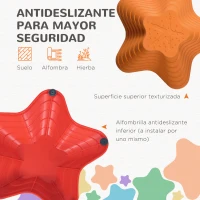 Outsunny Juego de Equilibrio Infantil Set de 11 Piezas Apilables para Entrenamiento de Equilibrio y Coordinación Multicolor(m-5)