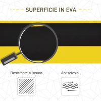 DURHAND Set 2 Cavalletti da Lavoro Pieghevoli e Portatili con Piano di Lavoro Antiscivolo Giallo e Nero, per Fai da Te(m-4)