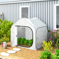 Outsunny 150 x 148cm Pop-Up Greenhouse - White(m-2)