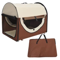 PawHut Transportin con Bolsa Transporte Perro Gato XL(81 x 56 x 66) Mascotas Plegable de Viaje(m-10)