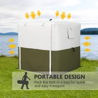 Outsunny 2 x 2m Pop-Up Gazebo, with Accessories - Green(m-7)