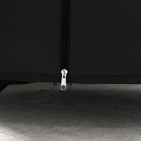 Outsunny Outdoor-Möbelabdeckung Möbelabdeckung Schutzplane für Möbel, wetterbeständig, 196 cm x 196 cm x 230 cm, Schwarz(m-9)