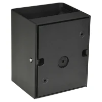 Outsunny Außenwandleuchte, verstellbarer Leuchtwinkel, 9W, 200-240V, 3000K, Aluminium, Schwarz, 11 x 13 x 16 cm(m-7)