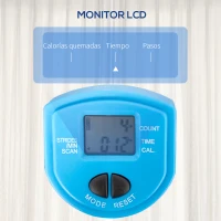 HOMCOM Stepper Fitness con Manillar Altura Ajustable Pantalla LCD Cintas y Pedales Antideslizantes 55x53x118-128 cm Negro(m-5)