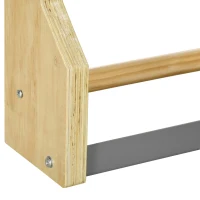HOMCOM Spalliera Svedese da Palestra in Legno di Faggio con 13 Barre, 78x27x240cm(m-7)