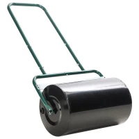 Outsunny 38L Fillable Cylinder Steel Lawn Roller - Dark Green(m-11)