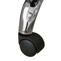 HOMCOM Salonhocker, höhenverstellbar, Bezug in Samtoptik, Ø35 x 49-61 cm, Schwarz(m-9)