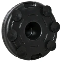 HOMCOM Saco de Boxeo de Pie con Altura Ajustable en 4 Niveles, Saco de Boxeo con Base Rellenable, Guantes e Inflador, para Adultos y Adolescentes, Ø45x133-151 cm, Negro y Rojo(m-8)