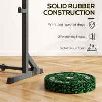 SPORTNOW Olympic Weight Plates with 5cm Holes, for Weight Lifting, 2 x 10kg(m-4)