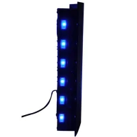 HOMCOM Led Wall Mounted Fireplace Curved Glass Electric Fire Place Fire Place 7 Colour Side Lights Slimline, 900/1800W, 65cm x 52cm(m-9)