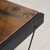 HOMCOM Scrivania Angolare Reversibile per Computer e PC in Stile Industriale, per Ufficio o Camera, in Legno 155x115x91.5cm(m-8)