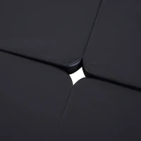 HOMCOM Tappeto per Pole Dance Ballo Ginnastica Antiscivolo Pieghevole per Casa Palestra in PVC EPE Nero Ф150x5cm(m-9)