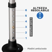 HOMCOM Sedia per doccia per Anziani, Disabili e Donne Incinte Imbottita con forma a U, 54x52x70-82cm, Bianco(m-7)
