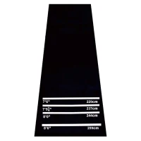 HOMCOM Dartmatte 300 x 61 cm Oche Carpet Mat mit Softdart Steeldart rutschfest Dartteppich Teppich-Dartmatte Dart Zubehör für Boden Schutz(m-1)