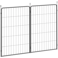 PawHut Two-Piece Dog Pen Expansion Pack for Large Dogs, 100cm Tall Animal Pen with Three Connecting Stakes(m-1)