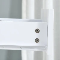 HOMCOM Sideboard, Modern Storage Cabinet with 2 Drawers, 2 Doors and Adjustable Shelf, Kitchen Cabinet for Living Room, Dining Room, High Gloss White(m-9)