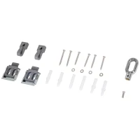 Outsunny Senkrechtmarkise Balkonmarkise Vertikalmarkise Windschutz Seitenrollo Sichtschutz mit Handkurbel Polyesterstoff+Aluminium Grau 200 x 140 cm(m-8)