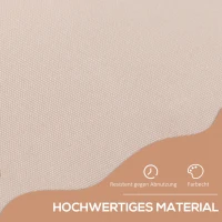 Outsunny Klemmmarkise mit Handkurbel höhenverstellbar Gelenkarmmarkise schmutzabweisend, witterungsbeständig Balkonmarkise 150cm breit Terrassenmarkise für Terrasse Balkon Veranda Cremeweiß(m-5)