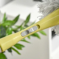 HOMCOM Kit per Pulizia della Casa con Asta, Spolverino per Ragnatele, Spolverino in Microfibra e Spolverino per Ventilatore(m-9)