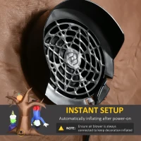 Outsunny 7ft Inflatable Halloween Ghost Tree with Upside-down Clown Pumpkins, Blow-Up Outdoor LED Display for Lawn, Garden, Party(m-4)