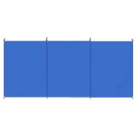 Outsunny Camping Windbreak, Foldable Portable Wind Blocker w/ Carry Bag and Steel Poles, Beach Sun Screen Shelter Privacy Wall, 450cm x 150cm(m-11)