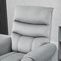 HOMCOM Vibration Massage Rise and Recliner Chair, Electric Power Lift Recliner with Remote Control and Side Pockets, Grey(m-8)