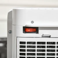 HOMCOM Chauffage d'appoint 1000W/2000W PTC chauffage électrique 3 modes 8H minuterie 45° oscillation télécommande blanc(m-9)