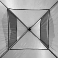 Outsunny 3x3(M) Pop Up Gazebo with 1 Side and Roller Bag, Height Adjustable Party Tent Event Shelter for Garden, Patio, Grey(m-8)