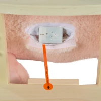 HOMCOM Cheval à Bascule Jouet à Bascule Lapin pour Enfants 18-36 Mois Fauteuil intégré Ceinture de sécurité Fonction sonore clapissement Rose(m-9)