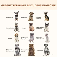 PawHut Erhöhtes Hundebett Hundeliege Haustierbett Schlafplatz Hundesofa Hundebett mit Kissen im Innen- und Außenbereich Netzstoff Schwarz+Hellgrau 120 x 80 x 30 cm(m-4)