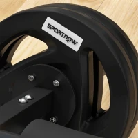 SPORTNOW Tib Bar with 2 x 5kg Olympic Weight Plates, Tibialis Trainer Calf Raise Machine for Shin Splints and Knee Pain Relief, for Home, Gym, Lifting and Strength Training(m-9)