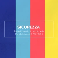 HOMCOM Set Costruzioni Morbide da 4 Pezzi, Gioco Educativo per Bambini Età 1-3 Anni per Casa e Scuola, Multicolore(m-5)