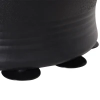 HOMCOM Sac de frappe boxe sur pieds punching ball autoportant adultes enfants 165 cm cibles de touche ventouses antidérapantes noir rouge(m-9)