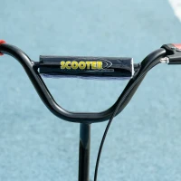 AIYAPLAY Trottinette patinette scooter enfant grandes roues de 6 à 12 ans hauteur réglable frein arrière béquille rouge(m-9)