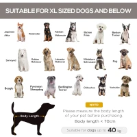PawHut Hundebett Outdoor Hundeliege Katzenbett mit Mesh Haustierbett Schlafplatz Metall Oxford-Gewebe Kaffee 130 x 80 x 20 cm(m-8)