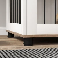 PawHut Cage pour chien animaux sur pieds 2 en 1 table d'appoint avec 1 porte verrouillable - dim. 73L x 60l x 68H cm(m-8)