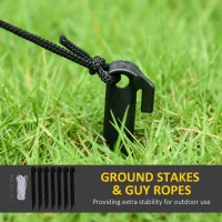 Outsunny 11.8ft Scary Inflatable Ghost Halloween Decoration, with Accessories(m-7)