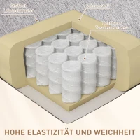 HOMCOM Relaxsessel, neigbar, komfortabel, 89x101x105 cm, Grau(m-5)