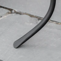 Outsunny Tavolino da Giardino Rotondo a Mosaico in Metallo con Piano in Ceramica, Ф35.5x53.5cm(m-8)