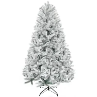 HOMCOM Sapin de Noël Artificiel enneigé 180 cm 521 Branches épines Imitation Nordmann Grand réalisme(m-10)