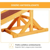 PawHut Balancín para Perros Agility Ejercicio Entrenamiento para Mascotas con Superficie Antideslizante Carga Máxima de 50 kg 180x30x30 cm Mutlicolor(m-5)