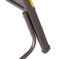 Outsunny 2-Sitzer Hollywoodschaukel Gartenschaukel mit Sonnendach Kissen Tablett Metall Polyester Grau 162 x 118 x 173 cm(m-8)