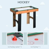 HOMCOM 4 in 1 Multi Game Table Hockey Foosball Mini Billiards Pool Table Set 2 Types(m-4)